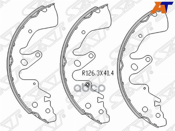 Колодки тормозные барабанные Suzuki Escudo 05-12 / Grand Vitara 05-16 Sat арт. ST-5320065J01