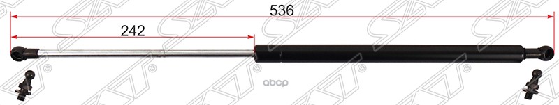 Амортизатор капота Toyota Mark II (X110) 00-04 / Mark II Wagon Blit 02-07 / Verossa 01-04 (Справа=Сл Sat арт. ST-53440-29115