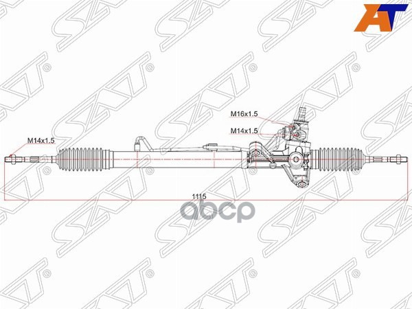 Рейка рулевая Honda CR-V 95-01 Sat арт. ST-53601-S10-013