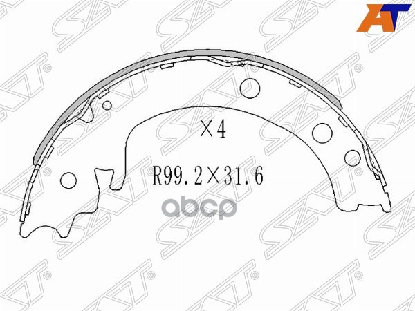 Колодки тормозные барабанные Suzuki Grand Vitara 05-16 Sat арт. ST-54600-77K00