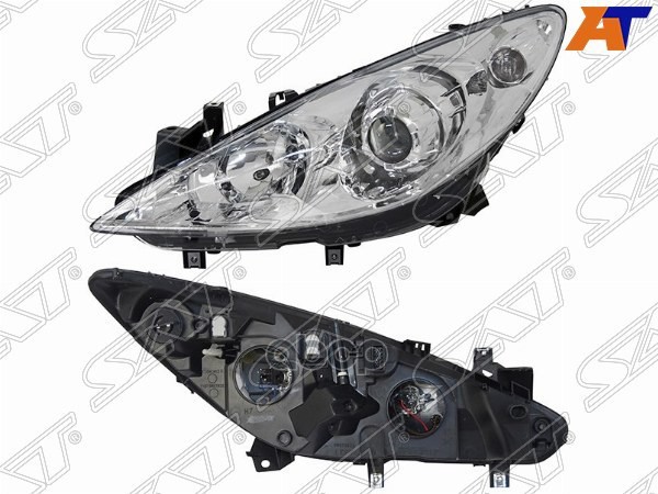 Фара Peugeot 307 05-08 (Слева/ Ксенон/Галоген/ под электрокорректор) Sat арт. ST-550-1137L-LD-EM