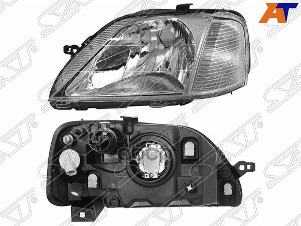 Фара Renault Logan 04-09 (Слева/ Ручная регулировка) Sat арт. ST-551-1153L