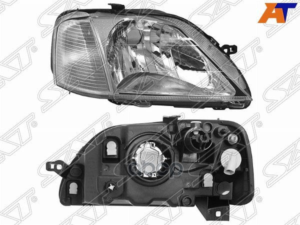 Фара Renault Logan 04-09 (Справа/ Ручная регулировка) Sat арт. ST-551-1153R