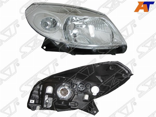 Фара Renault Sandero 09-14 (Справа/ Галоген/ Ручная регулировка) Sat арт. ST-551-1171R