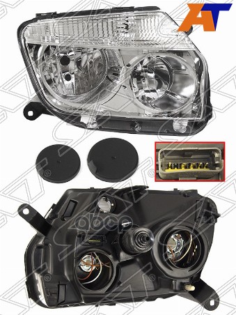 Фара Renault Duster 10-15 (Справа/ Галоген/ Ручная регулировка) Sat арт. ST-551-1186R-LDEM1