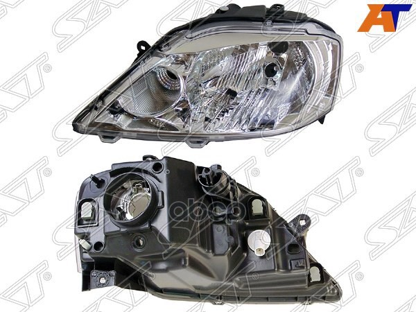 Фара Renault Logan 09-16 (Слева/ Галоген/ Ручная регулировка) Sat арт. ST-551-11L1L