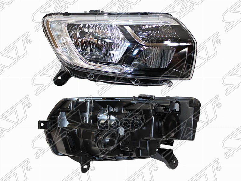 Фара Renault Logan 18-22 / Sandero 18-22 (Слева/ Галоген/ ДХО/ Ручная регулировка) Sat арт. ST-551-11R8L