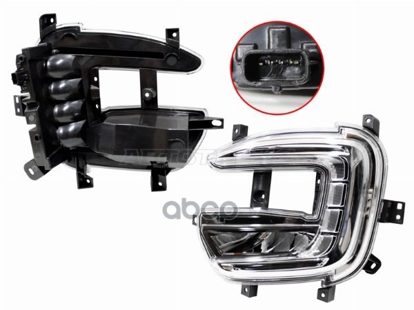 Фара противотуманная (Слева/ LED/ ДХО) Renault Kaptur 16-22 Sat арт. ST-551-20U2L