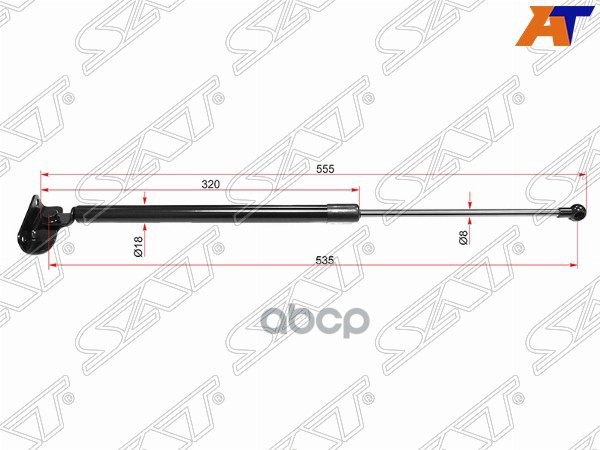 Амортизатор крышки багажника Subaru Impreza 07-12 / Impreza WRX 07-14 (Справа) Sat арт. ST-63269-FG020