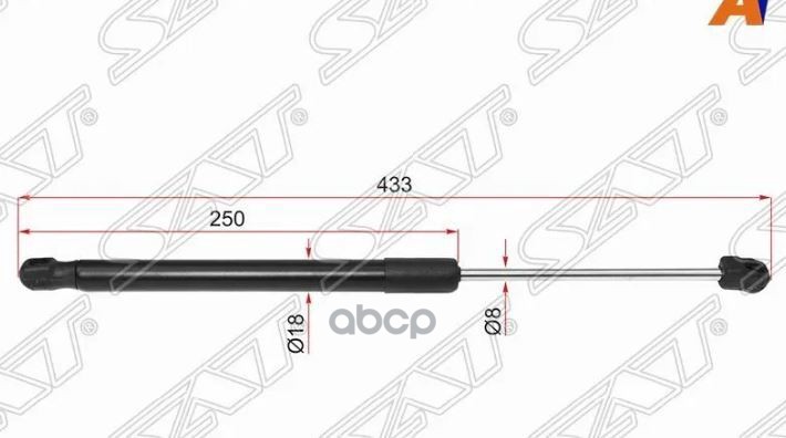 Амортизатор капота Nissan Teana 14-20 (Справа=Слева) Sat арт. ST-65470-3TS0A