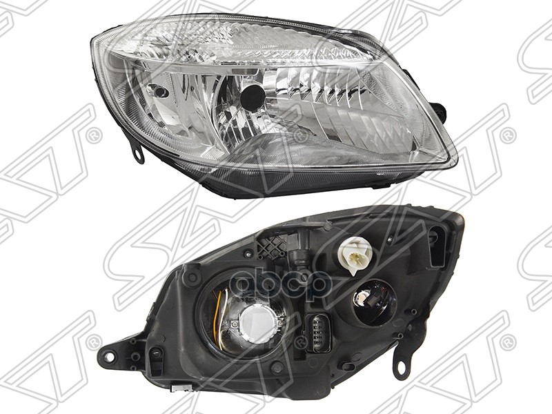 Фара Skoda Fabia 07-10 / Praktik 06-15 (Спереди/ Справа/ Галоген/ Ручная регулировка) Sat арт. ST-665-1114R