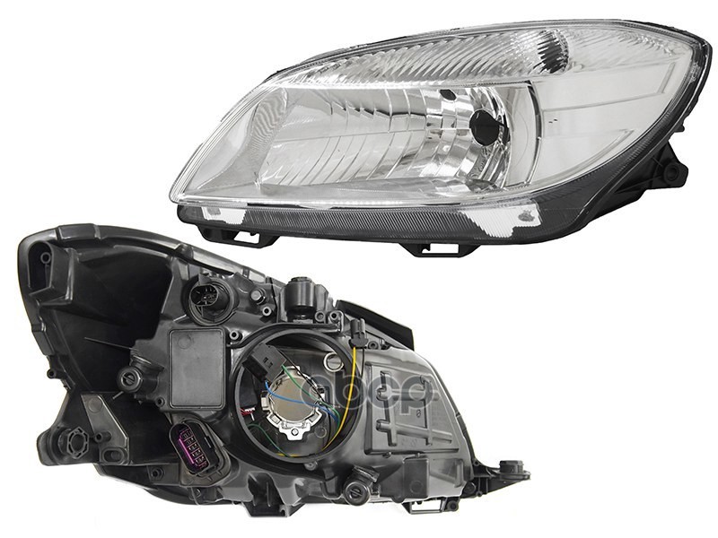 Фара Skoda Fabia 10-15 / Roomster 06-15 (Слева/ Галоген/ С электрокорректором) Sat арт. ST-665-1122L