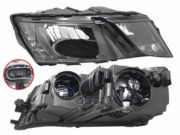 Фара Skoda Octavia 16-20 (Справа/ Галоген/ ДХО/ С электрокорректором) Sat арт. ST-665-1127RMLDEM