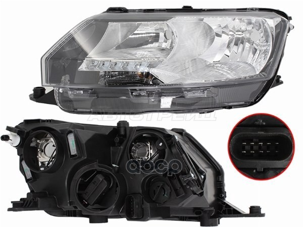 Фара Skoda Rapid 17-20 (Слева/ Галоген/ ДХО/ С электрокорректором) Sat арт. ST-665-1130L