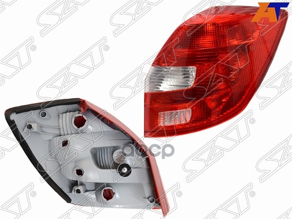 Фонарь задний Skoda Fabia 07-15 (Справа) Sat арт. ST-665-1914R