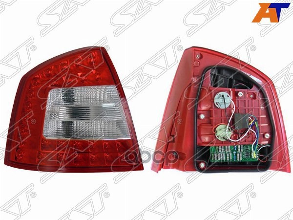 Фонарь задний Skoda Octavia 08-13 (Слева/ Диоды/ 4D SED) Sat арт. ST-665-1922L