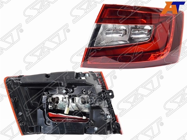 Фонарь задний Skoda Octavia 16-20 (Справа/ LED) Sat арт. ST-665-1940LDR