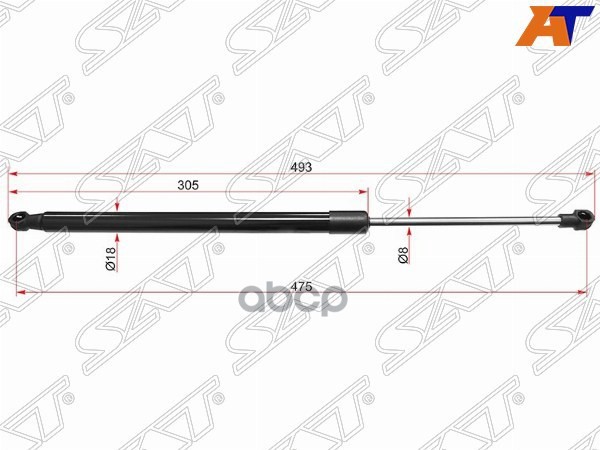 Амортизатор крышки багажника Toyota Verso 09-17 (Справа=Слева) Sat арт. ST-689500F031