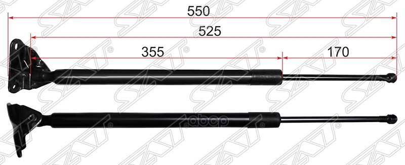 Амортизатор крышки багажника Toyota RAV4 (XA40) 12-19 (Справа) Sat арт. ST-68950-0R010
