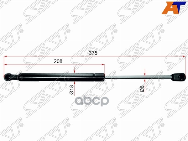 Амортизатор крышки багажника Honda CR-V 01-06 (Справа=Слева) Sat арт. ST-74820-SCA-003