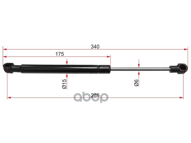 Амортизатор капота Volkswagen Transporter 90-03 / Multivan 90-03 (Справа=Слева) Sat арт. ST-7D0823359A