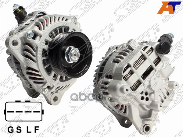 Генератор MMC ECLIPSE/GALANT DJ/LANCER CS7/OUTLANDER CU5W 2.4 07-08 4G69 12V 120A Sat арт. ST-85-0026