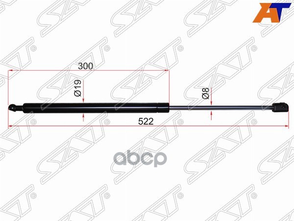 Амортизатор крышки багажника Nissan R'nessa 97-01 (Справа=Слева) Sat арт. ST-90450-5V085
