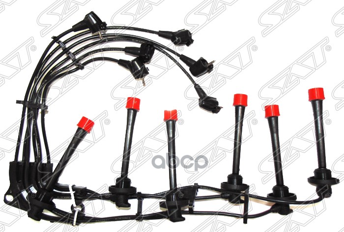Провода высоковольтные Toyota Land Cruiser (J80) 89-97 / Lexus LX 95-97 (Круглое основание) Sat арт. ST-90919-21557