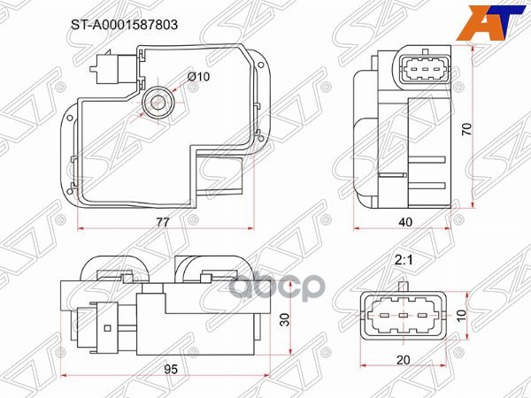 Катушка зажигания Mercedes-Benz C-Class 93-08 / E-Class 95-09 M112E24;M112E26;M112E28;M112E32;M112E3 Sat арт. ST-A0001587803