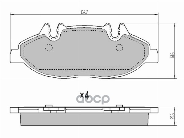 Колодки тормозные (Спереди) Mercedes-Benz V-Class 14-20 / Viano 03-14 / Vito 03-14 Sat арт. ST-A0064202020
