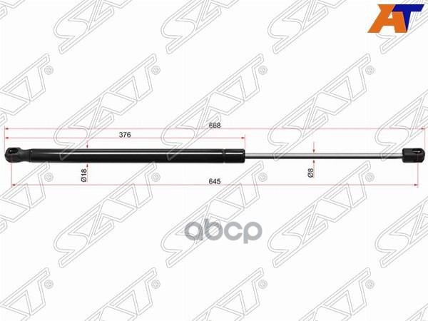 Амортизатор Капота Mercedes-Benz C-Class 07-15 (Справа=Слева) Sat арт. ST-A2049802164
