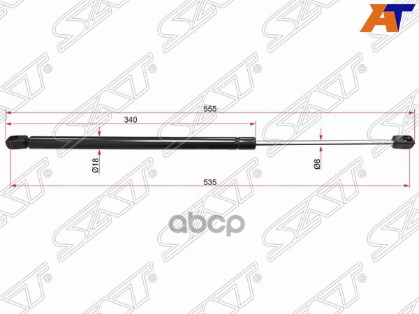 Амортизатор крышки багажника Land Rover Range Rover Sport 05-13 (Справа=Слева) Sat арт. ST-BHE790020