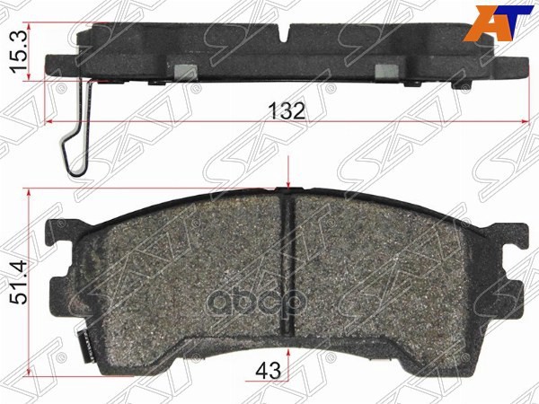 Колодки тормозные (Спереди) Mazda 323 98-03 / 626 92-97 Sat арт. ST-BLYM-33-23Z