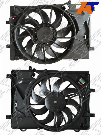 Диффузор радиатора в сборе CHEVROLET COBALT 13-/AVEO 11- Sat арт. ST-CV11-201-0