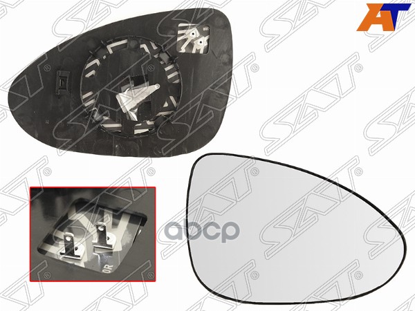 Полотно зеркала Chevrolet Aveo 11-15 (Справа/ для электрического) Sat арт. ST-CVA6-940G-A1