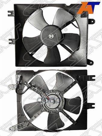 Диффузор радиатора кондиционера в сборе CHEVROLET LACETTI 04- Sat арт. ST-CVW1-203-0