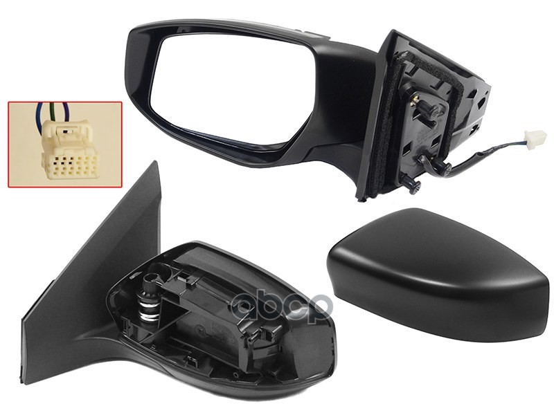 Зеркало Nissan Sentra 12-19/Sylphy 12-20 Lh Регулировка 3Конт Sat арт. ST-DT09-940-A2
