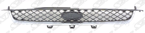 Решетка Радиатора Ford Fiesta 06-08 Хром/Черн Sat арт. ST-FDV3-093-A0