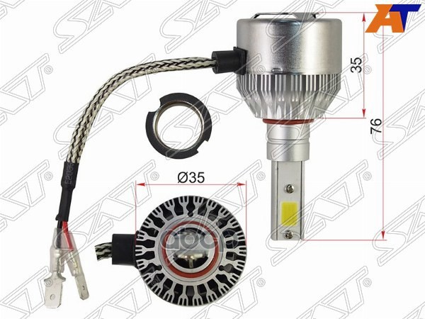 Лампа (H3/ LED/ Комплект/ 36W 3800LM) Sat арт. ST-H3-LED