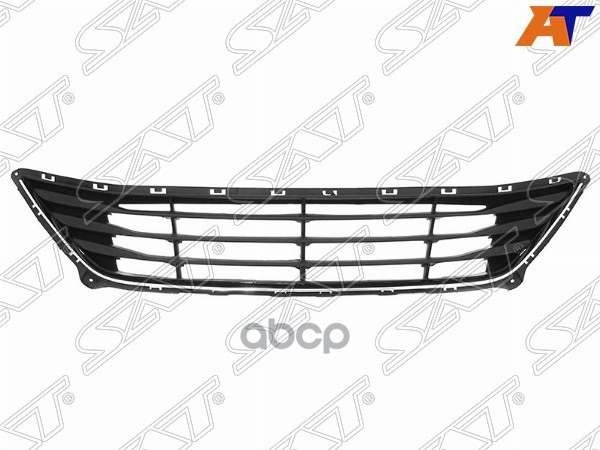 Решетка в бампер Hyundai Elantra 13-16 ( в сборе с молдингом) Sat арт. ST-HN29-000G-D0