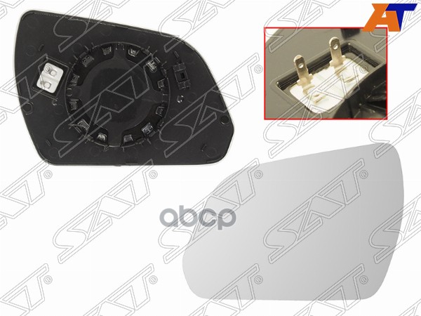 Полотно зеркала Hyundai Creta 15-21 (Слева/ Обогрев) Sat арт. ST-HN90-940G-2