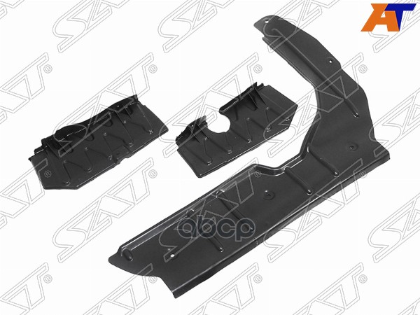 Защита двигателя Kia Rio 05-11 / Hyundai Accent 06-11 (из 3х частей) Sat арт. ST-HNA5-025-0