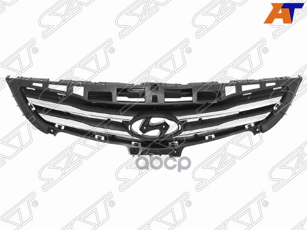 Решетка радиатора Hyundai Solaris 14-17 Sat арт. ST-HNS1-093-A0