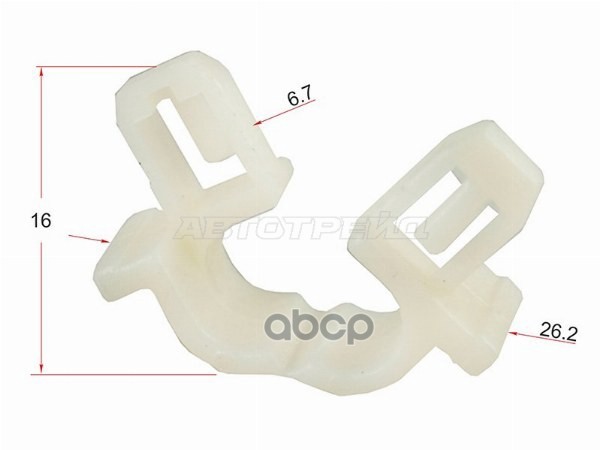 Клипса трубки эл. проводки HONDA/NISSAN (Продажа по 10шт) Sat арт. ST-KJ-606