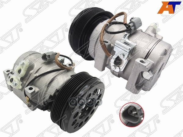 Компрессор кондиционера Lexus RX 03-09 / Toyota Harrier 03-13 Sat арт. ST-LX46-396-A0