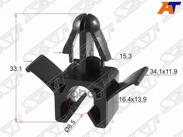 Клипса (эл. проводки TOYOTA/LEXUS (1 шт.)) Sat арт. ST-M10369