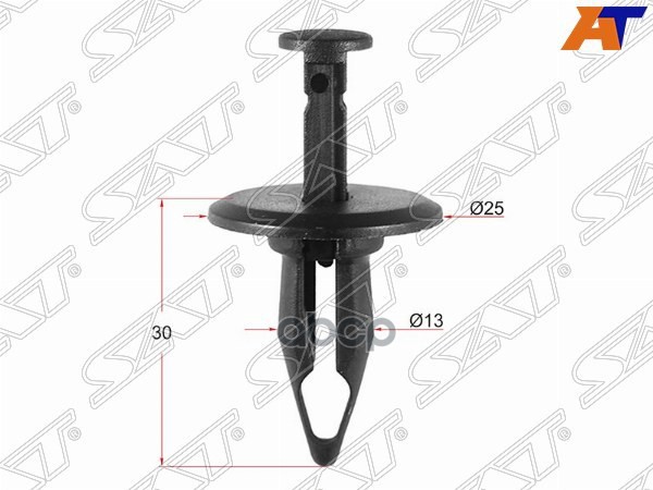 Клипса расширителя бампера GM (Продажа по 10шт) Sat арт. ST-M10854