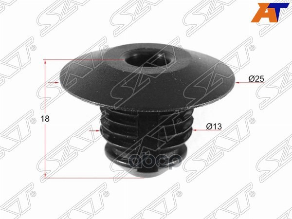 Клипса защиты бампера GM (Продажа по 10шт) Sat арт. ST-M10909