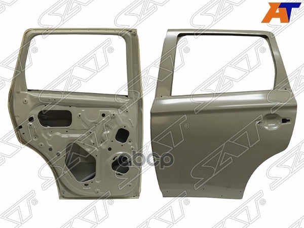 Дверь задняя Mitsubishi Outlander 15-22 (Слева/ под накладку) Sat арт. ST-MB53-041-A2