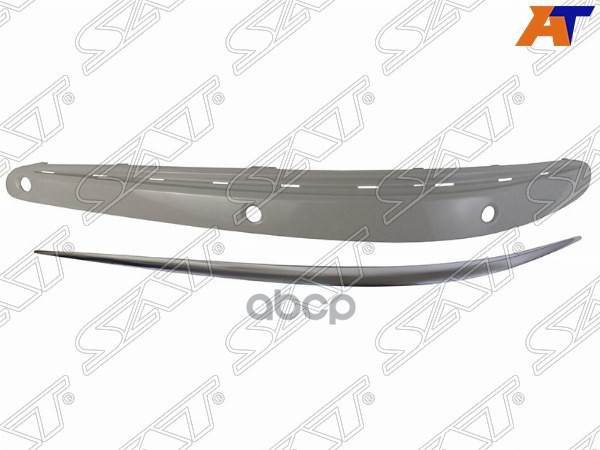 Молдинг бампера Mercedes-Benz E-Class 02-06 (Спереди/ Слева/ AVANTGARDE) Sat арт. ST-MD57-000M-B2